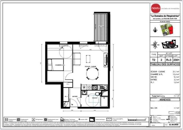 appartement - LA ROCHE SUR YON - 85