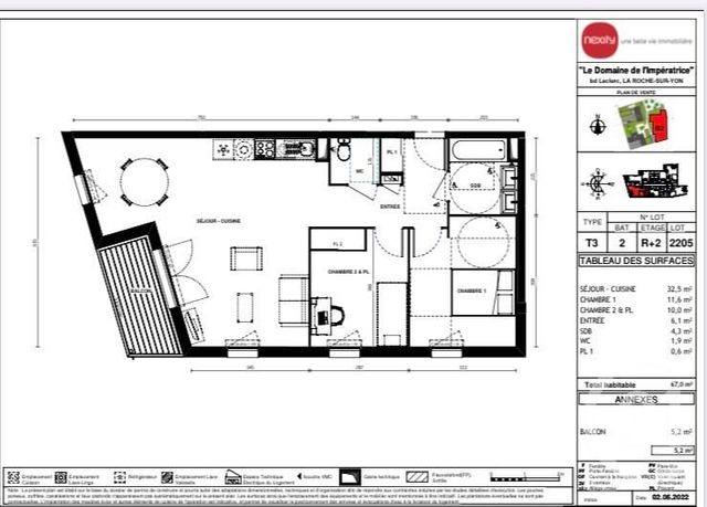appartement - LA ROCHE SUR YON - 85