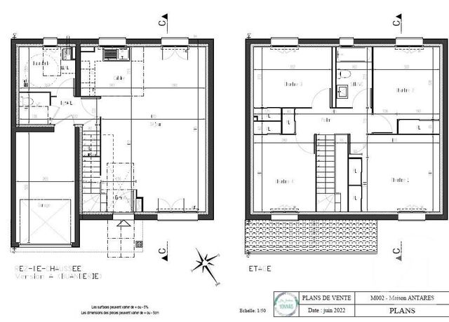 maison à vendre - 6 pièces - 117.25 m2 - LA ROCHE SUR YON - 85 - PAYS-DE-LOIRE - Century 21 Accort'Immo