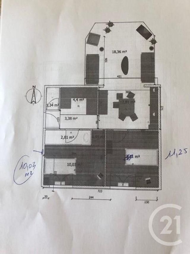 maison à louer - 7 pièces - 117.0 m2 - LA ROCHE SUR YON - 85 - PAYS-DE-LOIRE - Century 21 Accort'Immo