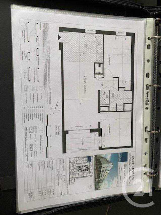 Appartement à louer - 3 pièces - 64.1 m2 - LA ROCHE SUR YON - 85 - PAYS-DE-LOIRE - Century 21 Accort'Immo
